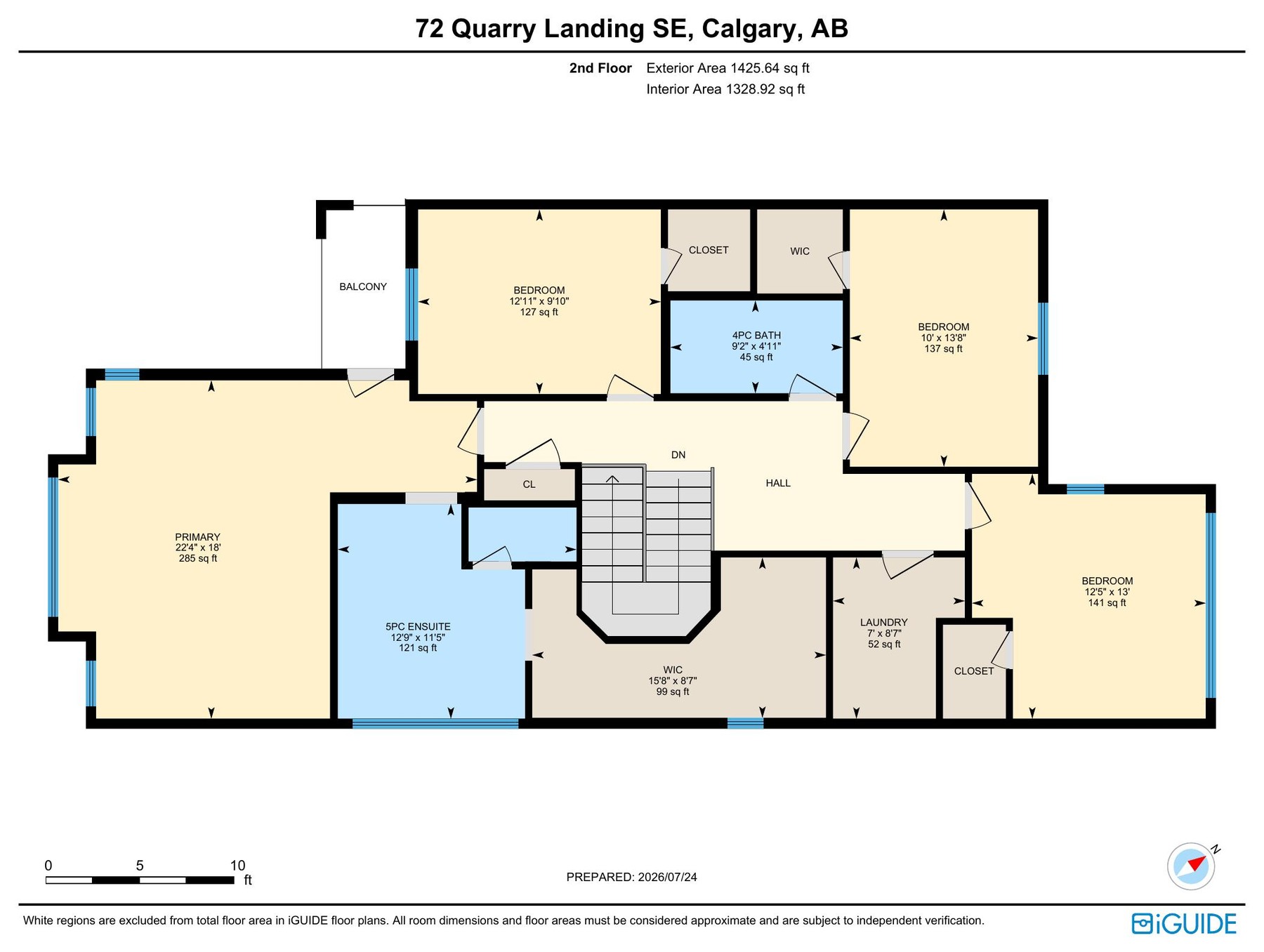 Upper floor plan