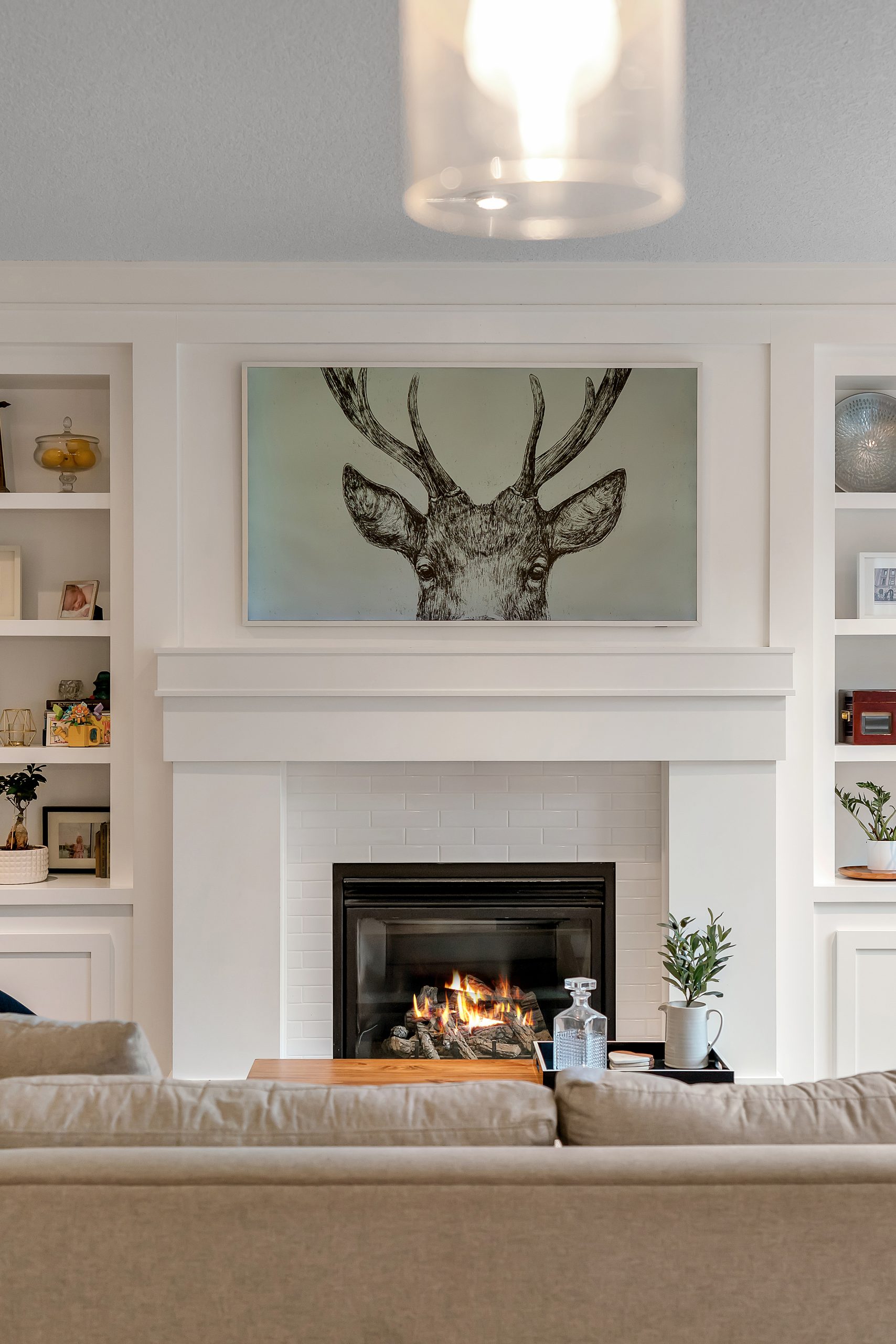 Great room fireplace