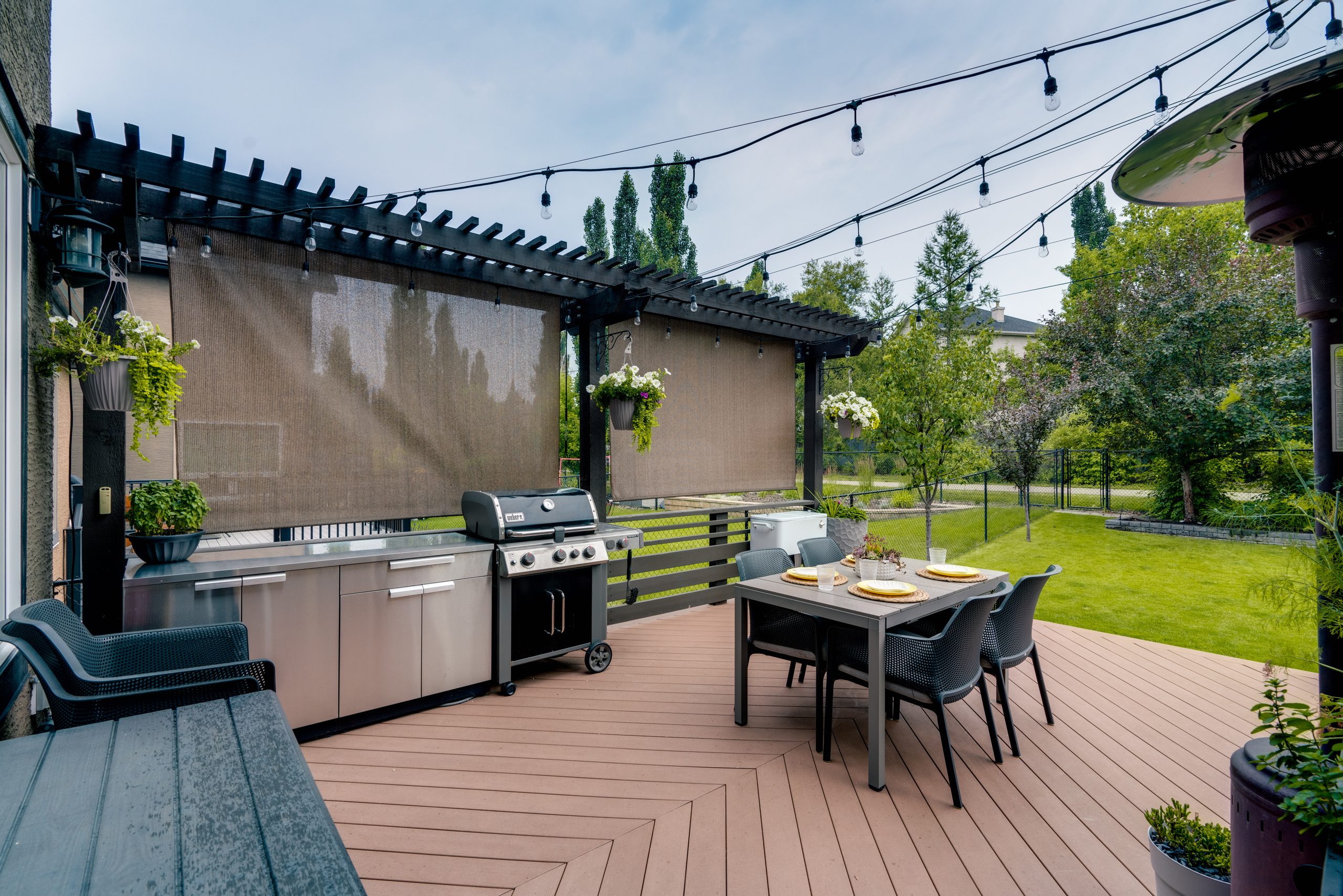 Deck and outdoor kitchen