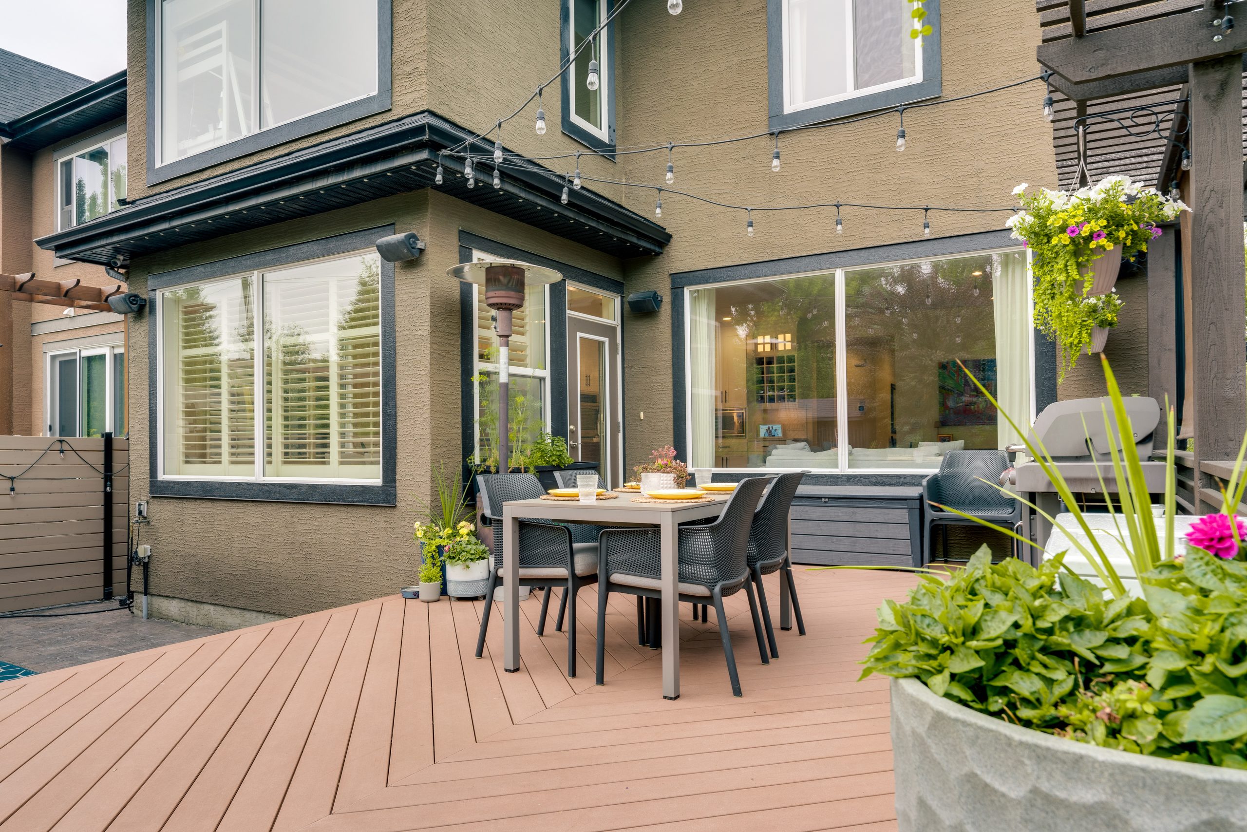 Deck and hot tub