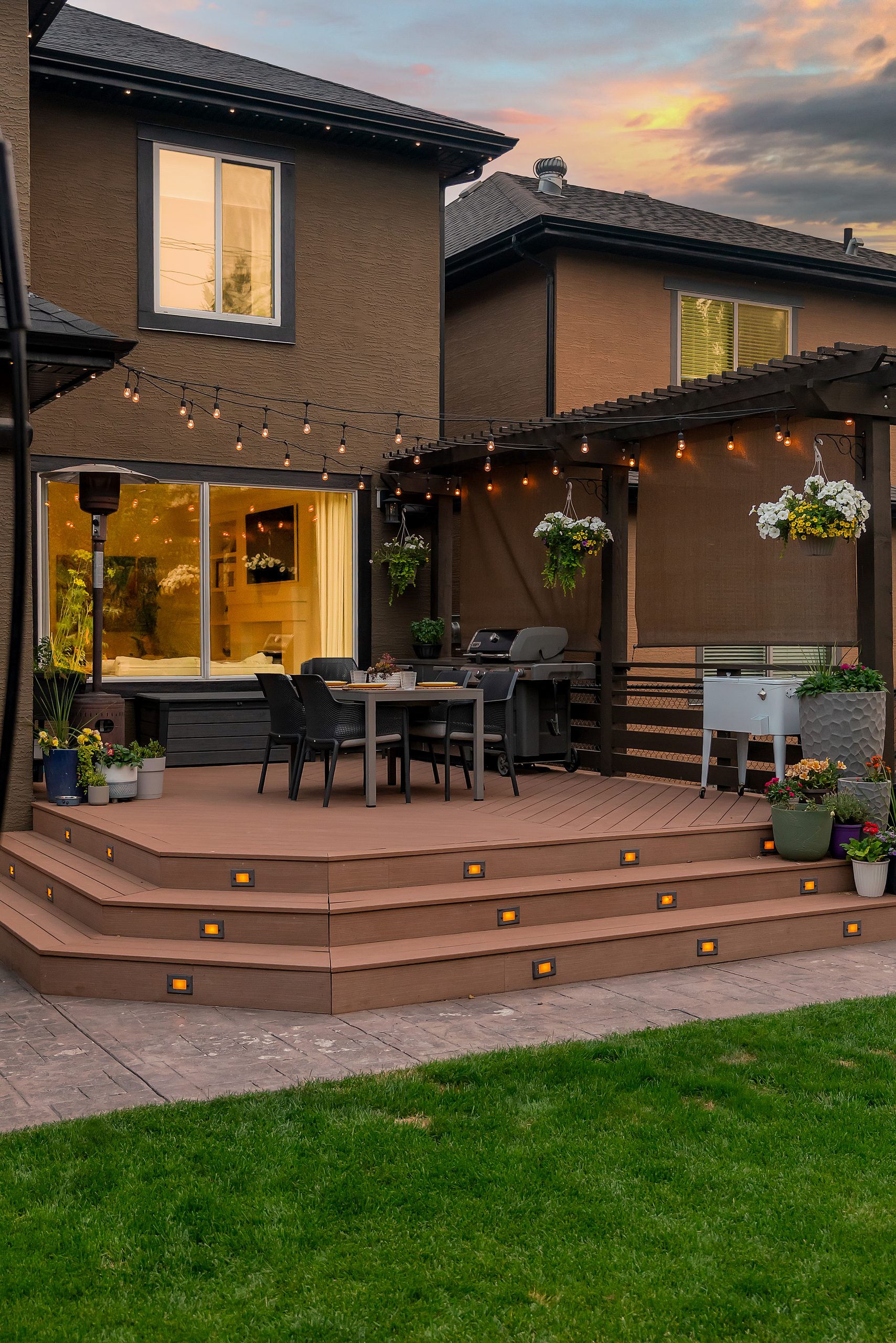 Deck at dusk