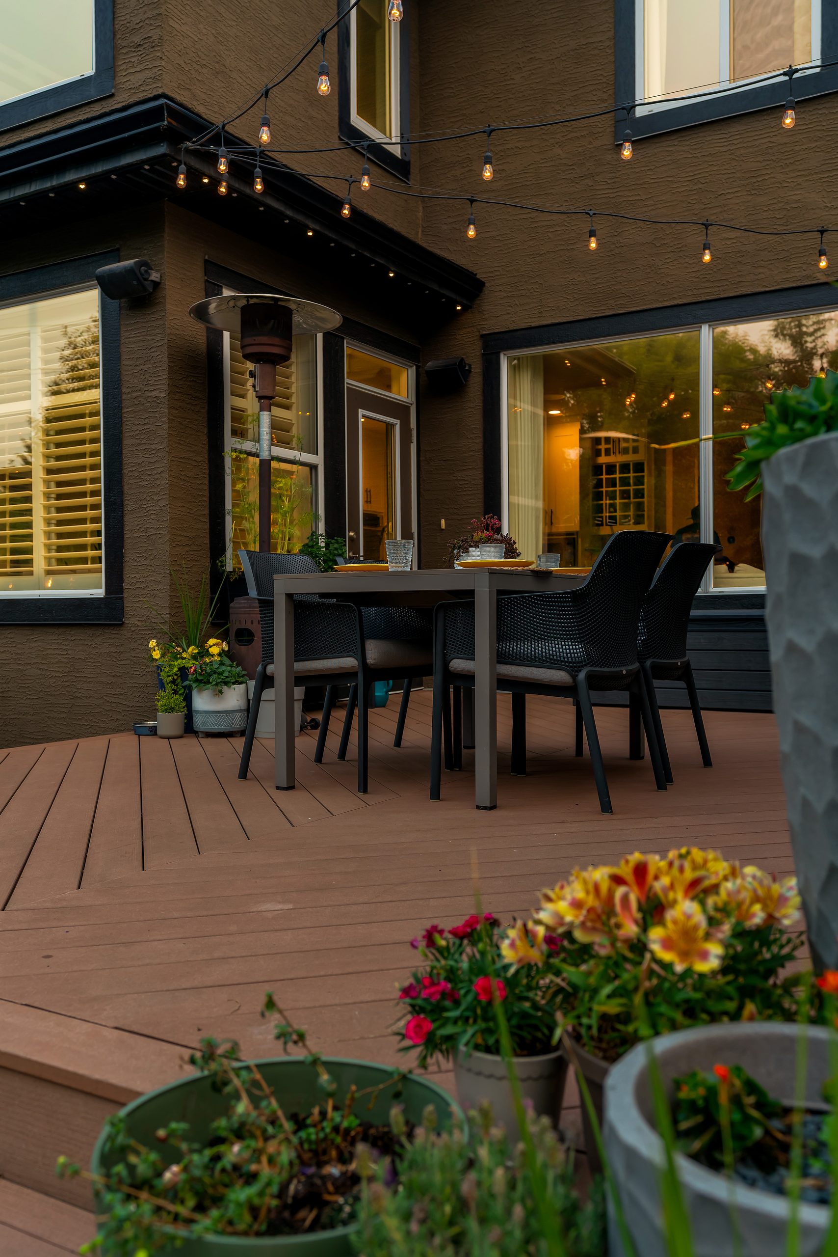 Evening on the deck